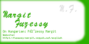 margit fuzessy business card